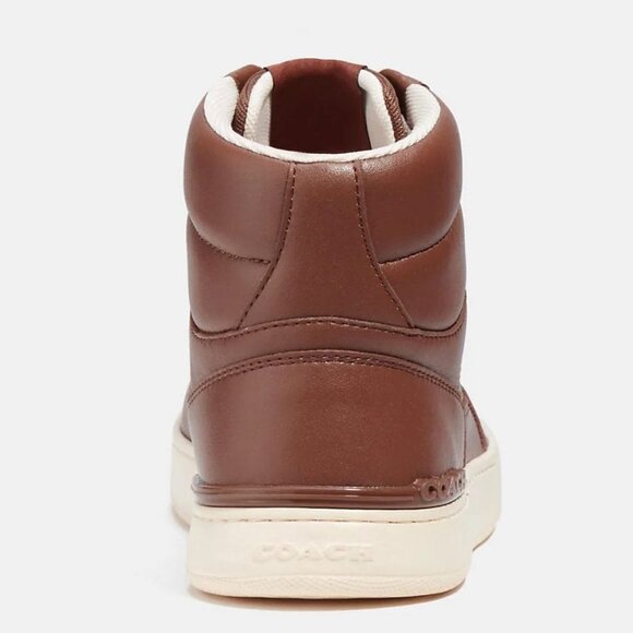 New Men\'s COACH Clip Court High Top Sneaker In Signature Canvas Size 10 main image 4
